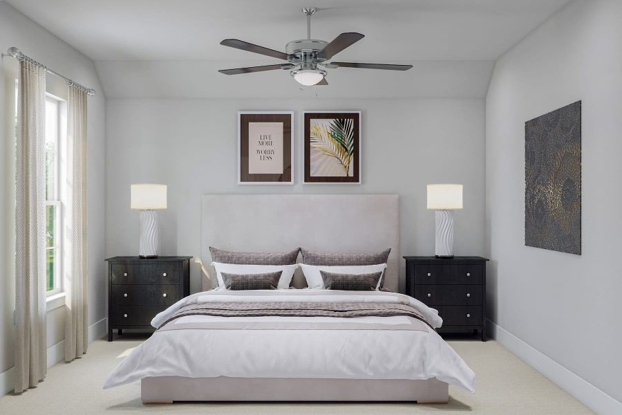 Furnished interior view inside a new home in Woodson’s Reserve, Spring (Image 19).