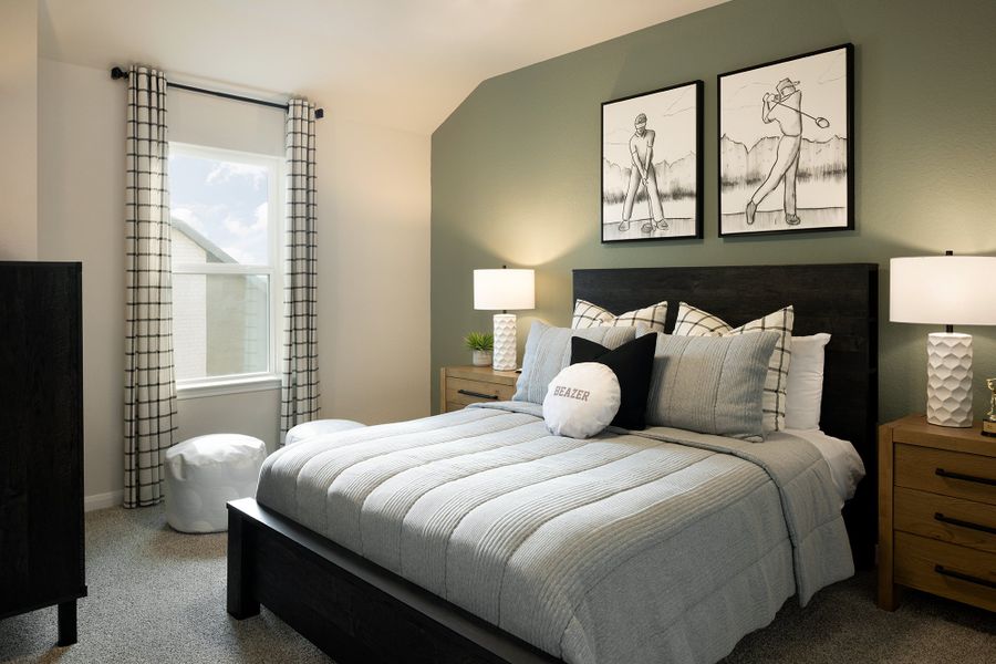 Representative furnished interior of a home built from the Rainier by Beazer Homes in Saddle Creek Ranch, Cibolo (Image 13). Representative furnished interior of a home built from the Rainier by Beazer Homes in Saddle Creek Ranch, Cibolo (Image 13).