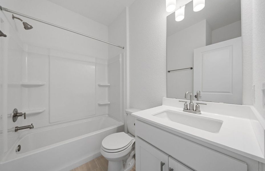 Furnished interior view inside a new home in Patterson Ranch, Georgetown (Image 9). Furnished interior view inside a new home in Patterson Ranch, Georgetown (Image 9).