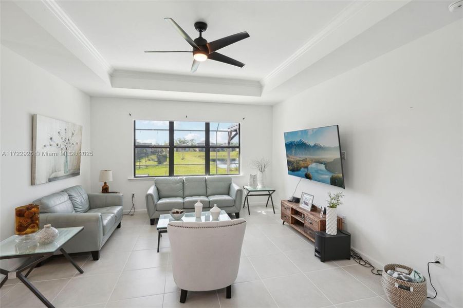 Furnished interior view inside a new home in , Fort Myers (Image 9). Furnished interior view inside a new home in , Fort Myers (Image 9).