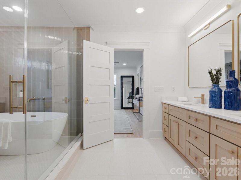 Furnished interior view inside a new home in , Charlotte (Image 35).