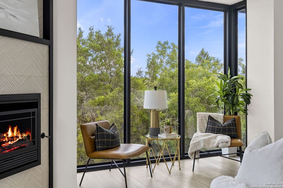 Furnished interior view inside a new home in , Spring Branch (Image 33).