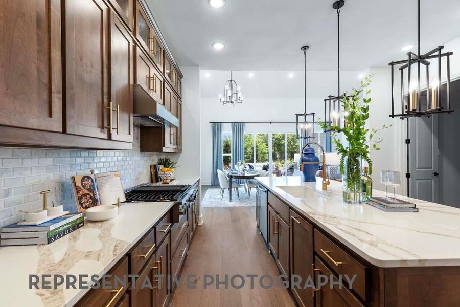 Furnished interior view inside a new home in Elyson, Katy (Image 5).