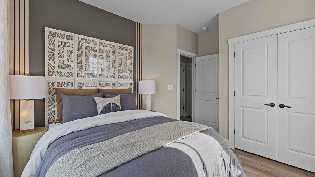 Furnished interior view inside a new home in The River District Townhomes, Charlotte (Image 14).