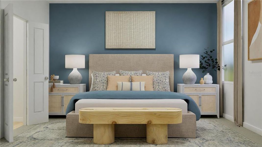 Furnished interior view inside a new home in , Kissimmee (Image 6).