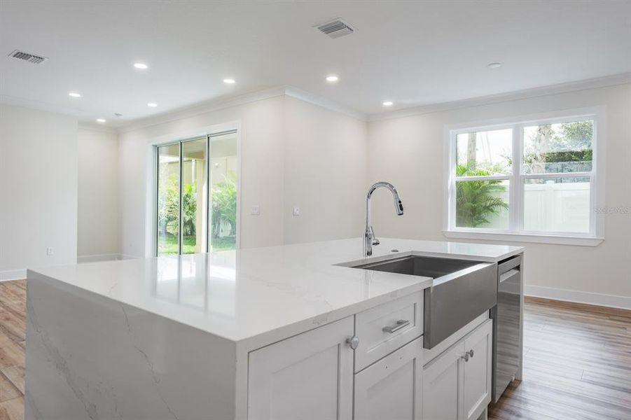 Furnished interior view inside a new home in , Palm Harbor (Image 10).