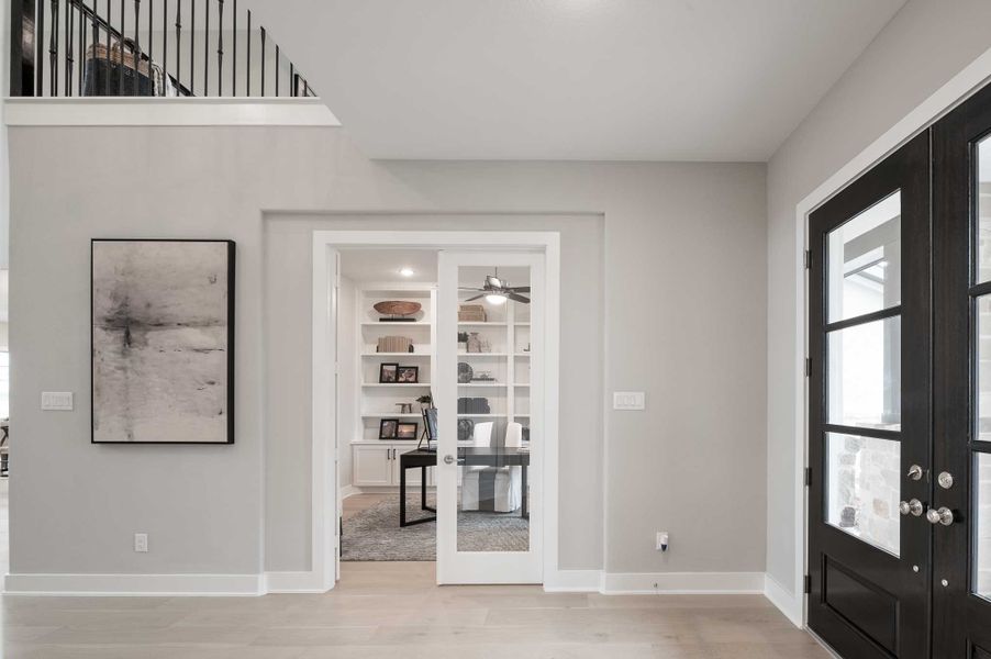 Representative furnished interior of a home built from the Milan by Tri Pointe Homes in Dunham Pointe, Cypress (Image 74).