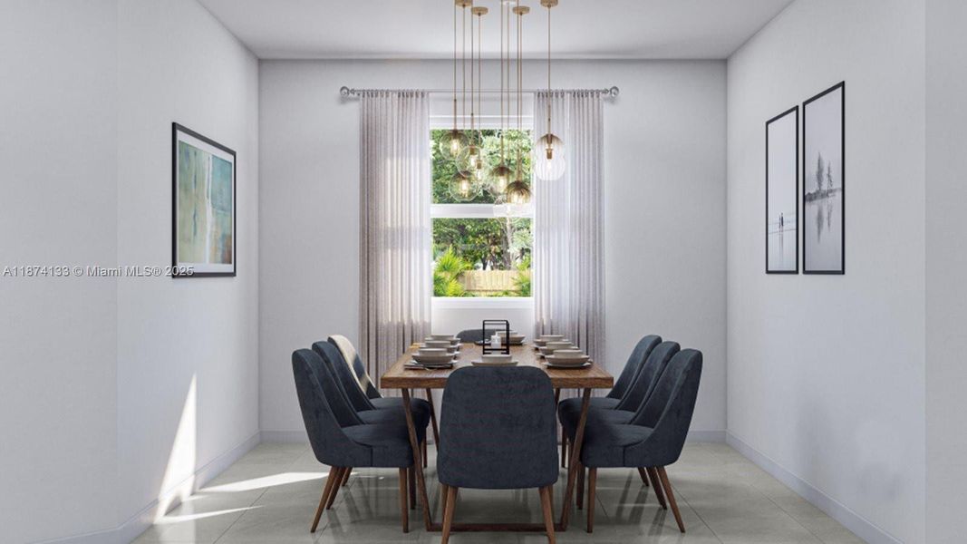 Furnished interior view inside a new home in Acacia Groves, Homestead (Image 8).