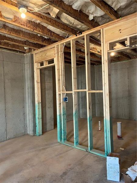 In-progress construction of a new home in Chattahoochee Reserve, Cumming, GA (Image 40).