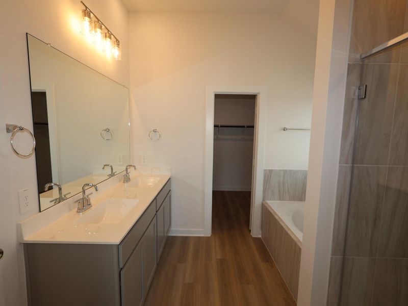 Furnished interior view inside a new home in Pinewood at Grand Texas, New Caney (Image 1). Furnished interior view inside a new home in Pinewood at Grand Texas, New Caney (Image 1).