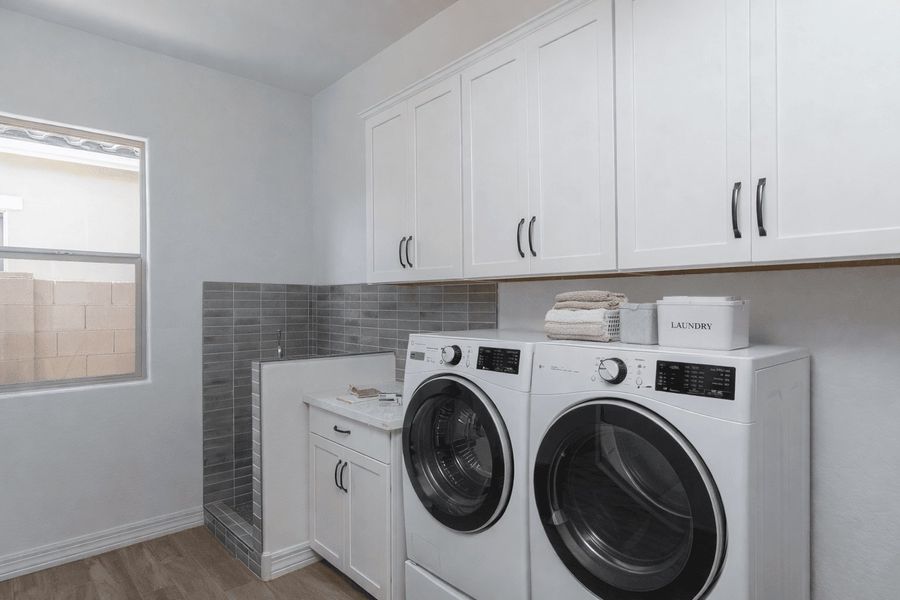 Furnished interior view inside a new home in Harmony at Montecito in Estrella, Goodyear (Image 17).
