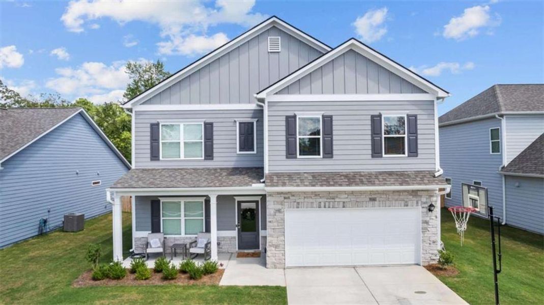 Front exterior of a new home in , Rome, GA, highlighting curb appeal (Image 25). Front exterior of a new home in , Rome, GA, highlighting curb appeal (Image 25).