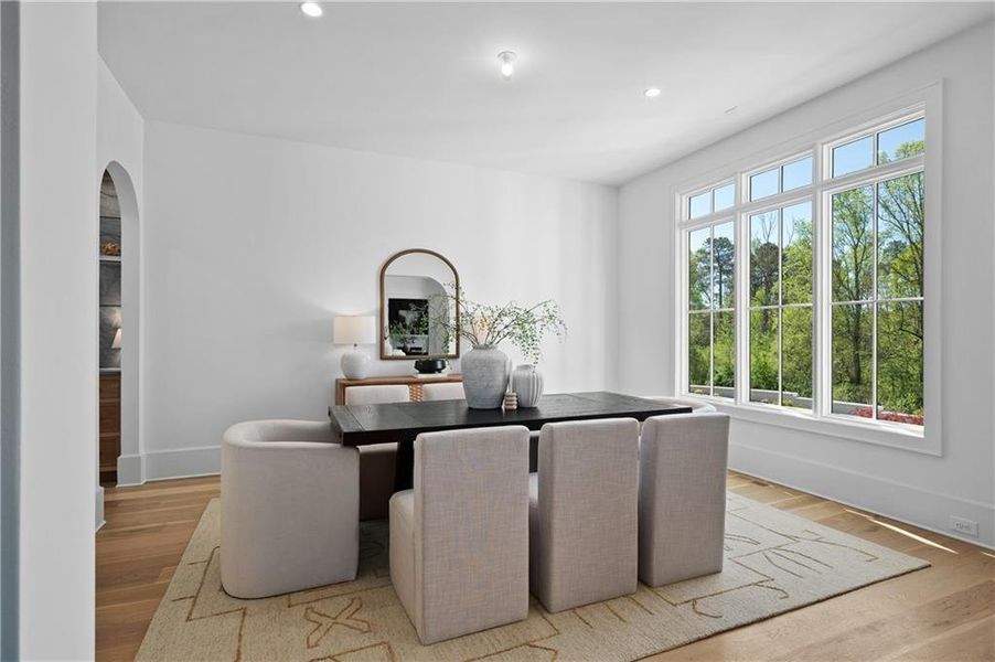 Furnished interior view inside a new home in , Milton (Image 6).