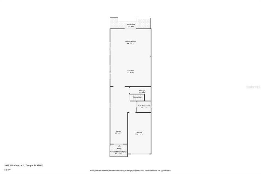 2D floor plan layout of this home in , Tampa, FL (Image 8).