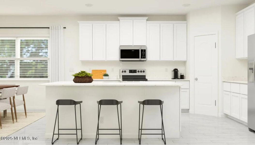 Furnished interior view inside a new home in Silver Falls Single Family at SilverLeaf, St. Augustine (Image 8). Furnished interior view inside a new home in Silver Falls Single Family at SilverLeaf, St. Augustine (Image 8).