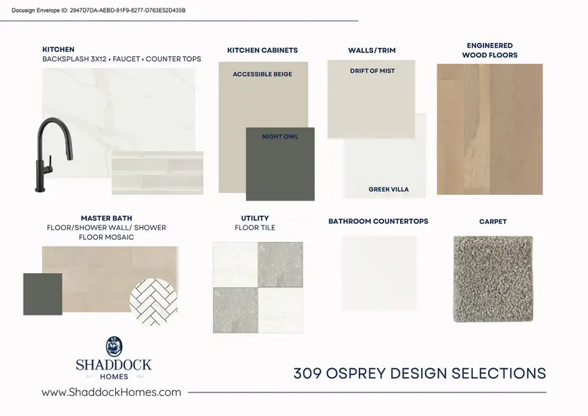 Sample of building materials used in homes in Cottages of Celina, Celina (Image 3). Sample of building materials used in homes in Cottages of Celina, Celina (Image 3).