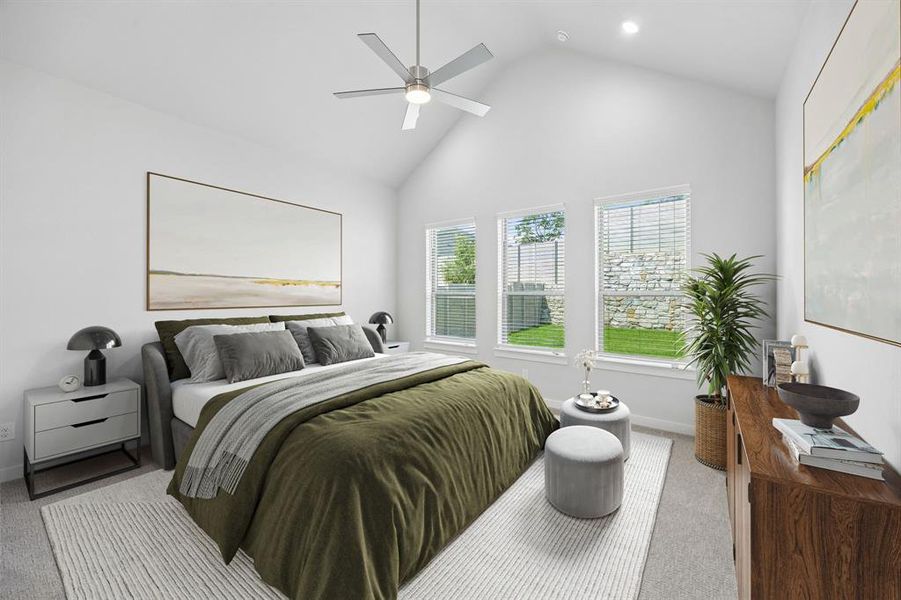 Primary Suite in the Picasso II home plan by Trophy Signature Homes – REPRESENTATIVE PHOTO Primary Suite in the Picasso II home plan by Trophy Signature Homes – REPRESENTATIVE PHOTO