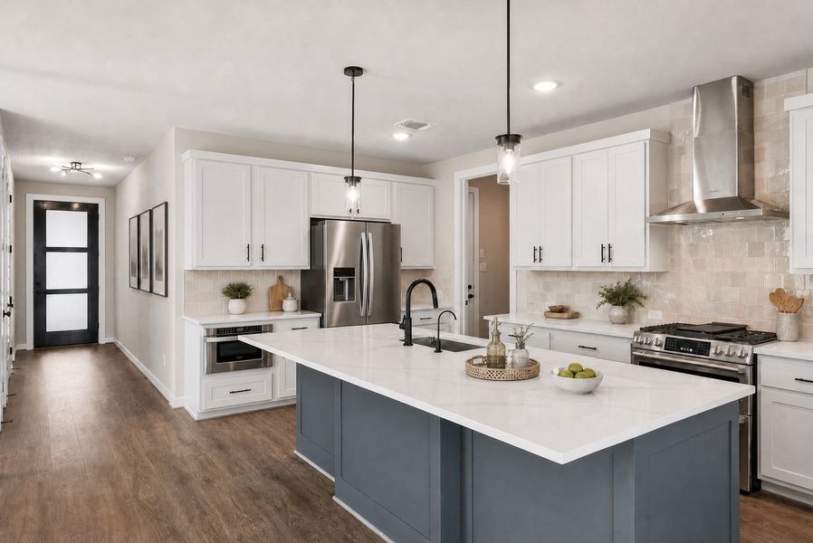 Furnished interior view inside a new home in Santa Rita Ranch, Liberty Hill (Image 9).