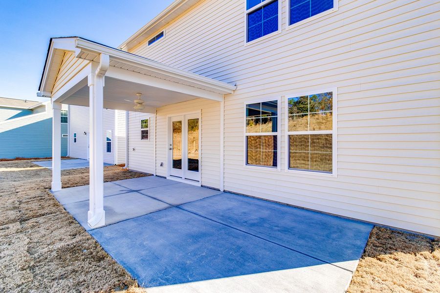 Exterior details and patio area of a home in Bluefield, Lexington (Image 3). Exterior details and patio area of a home in Bluefield, Lexington (Image 3).