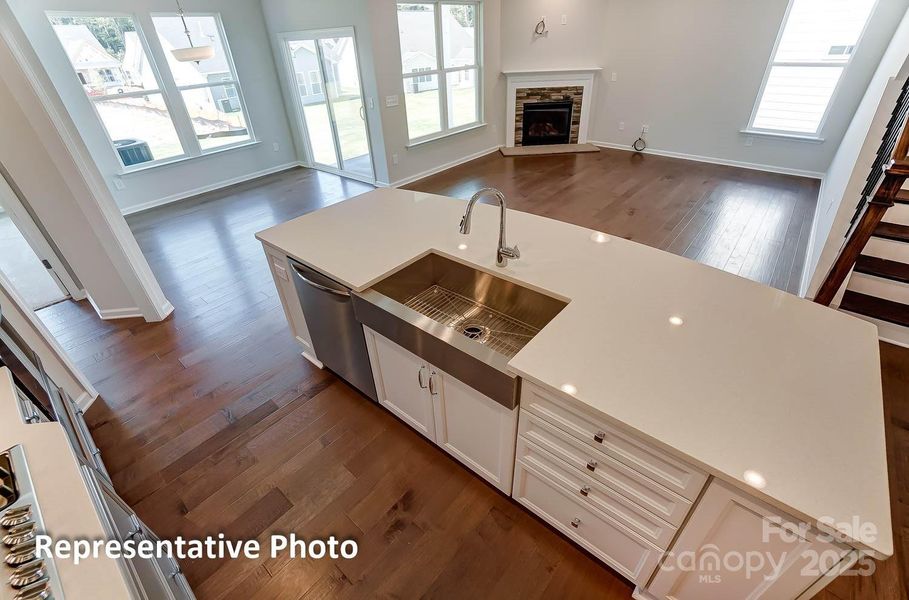 Furnished interior view inside a new home in Villas at Prestwick, Mooresville (Image 7).