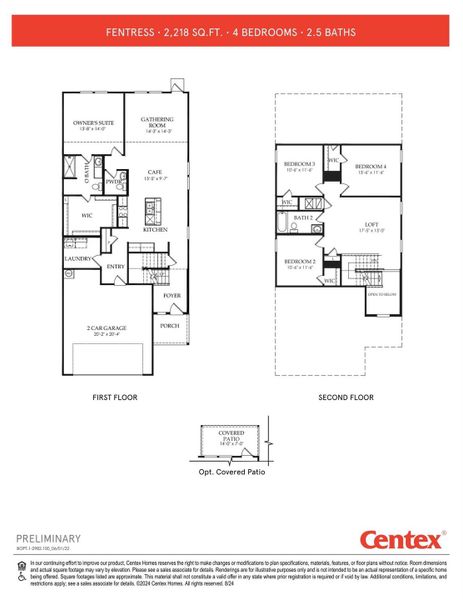 2D floor plan layout of this home in Decker Farms, Magnolia, TX (Image 3).
