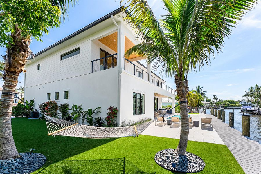 Exterior details and patio area of a home in , Delray Beach (Image 35).