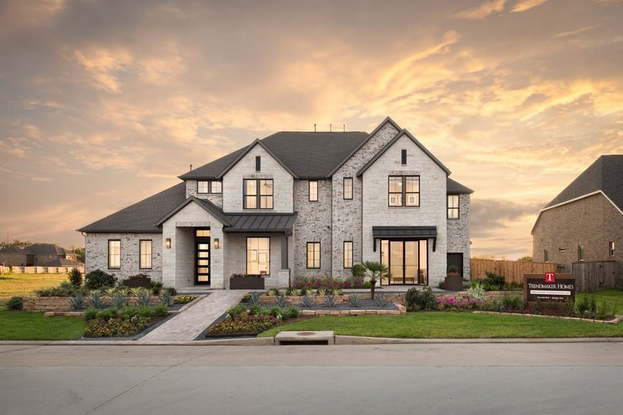 Representative exterior photo of a completed home built from the Sauvignon by Tri Pointe Homes in The Estates at James Lane, Fulshear, TX (Image 1).