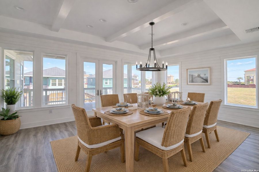 Furnished interior view inside a new home in , Port Aransas (Image 16). Furnished interior view inside a new home in , Port Aransas (Image 16).