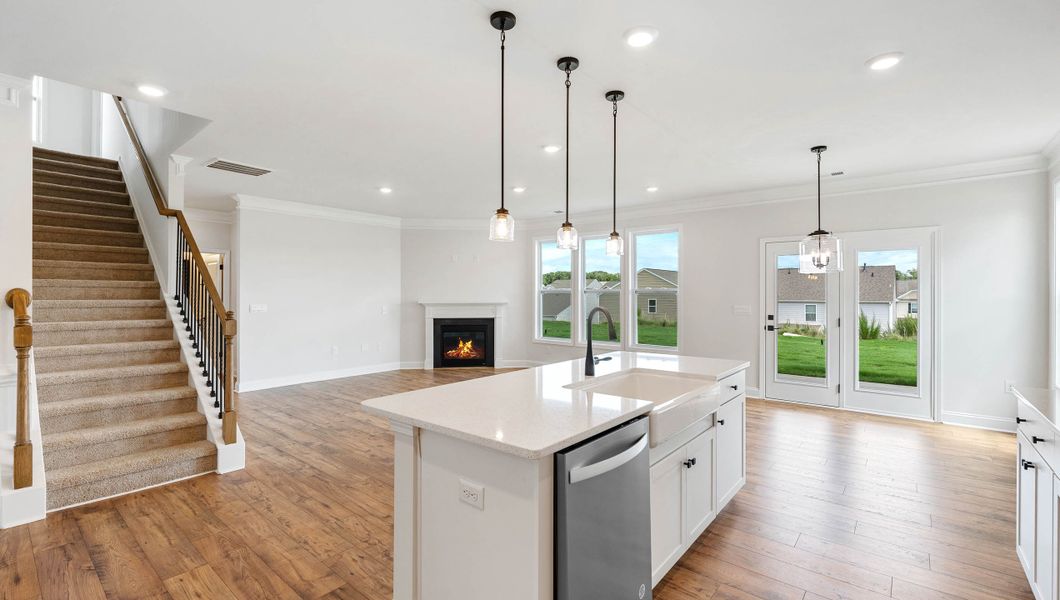 Furnished interior view inside a new home in Seven Oaks, Greenwood (Image 10). Furnished interior view inside a new home in Seven Oaks, Greenwood (Image 10).