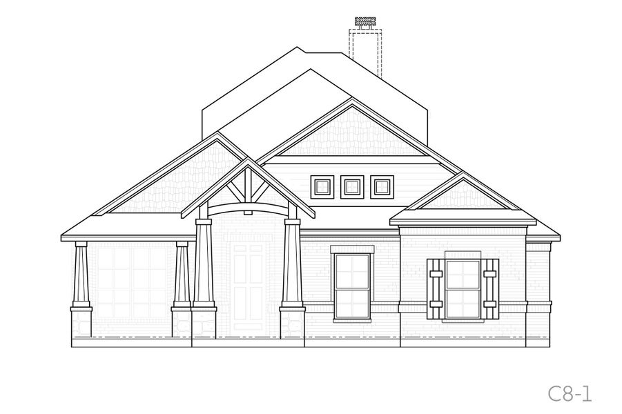 Representative rendering of the exterior for the Marshall by John Houston Homes (Image 4). Representative rendering of the exterior for the Marshall by John Houston Homes (Image 4).