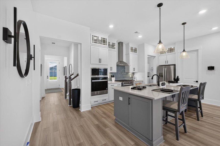 Furnished interior view inside a new home in Summerwind Crossing at Lakes of Cane Bay, Summerville (Image 29).