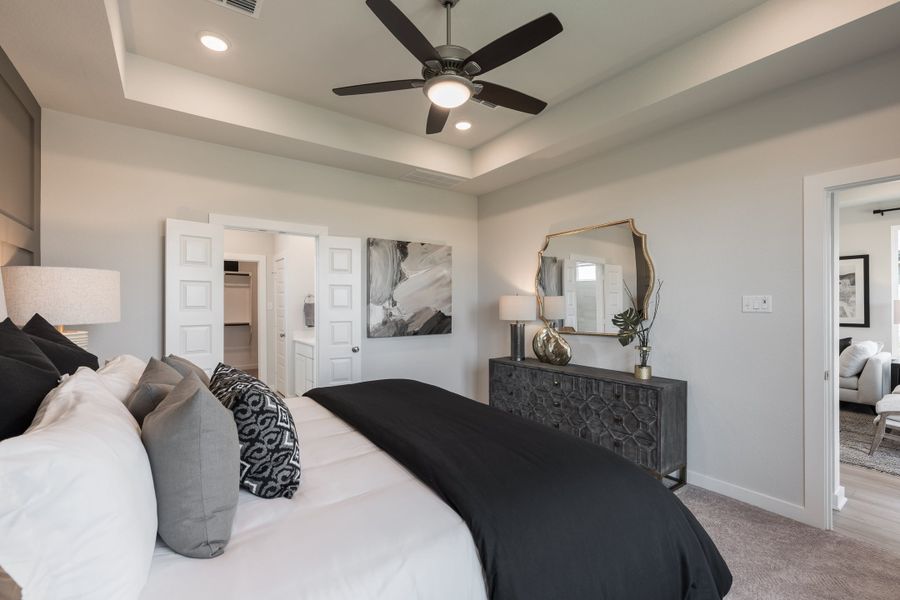 Furnished interior view inside a new home in Mason Woods, Cypress (Image 14).