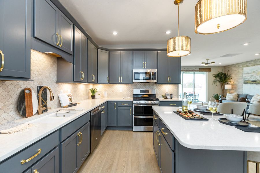 Representative furnished interior of a home built from the Wilmington by Fischer Homes in Easton Park, Dallas (Image 29).