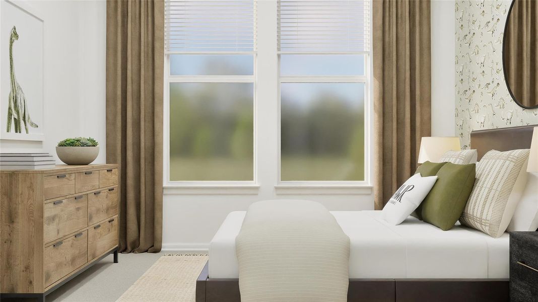 Furnished interior view inside a new home in Samara, League City (Image 19).