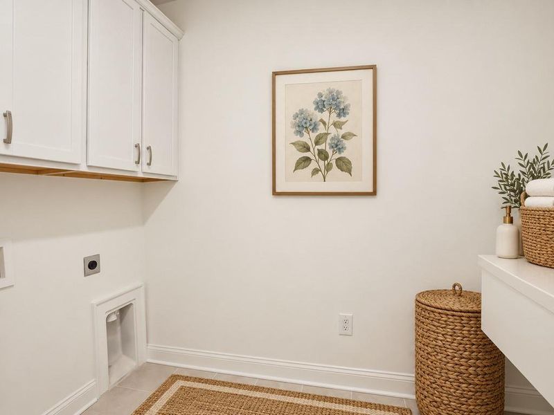 Furnished interior view inside a new home in , Holly Springs (Image 40).