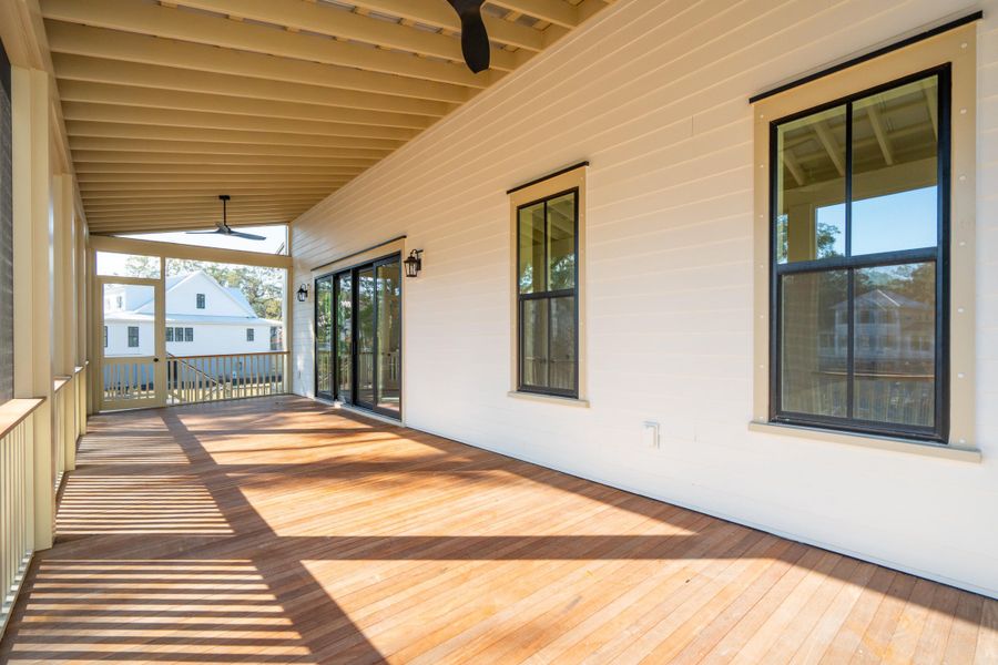 Exterior details and patio area of a home in , Johns Island (Image 33).