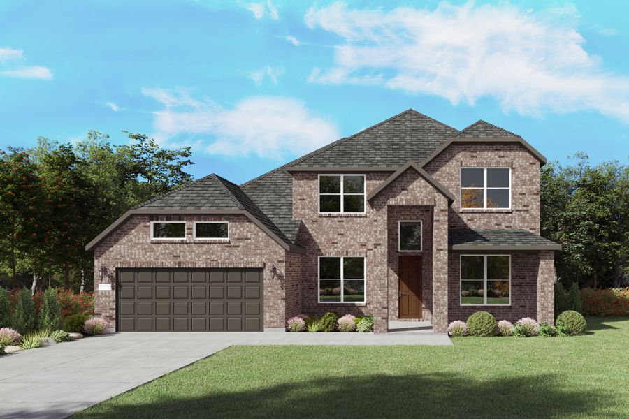 Representative exterior photo of a completed home built from the Lindale by Pulte Homes in Mission Hills, Garland, TX (Image 24).