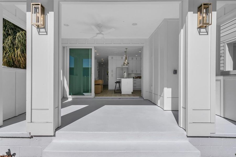 Exterior details and patio area of a home in , Tampa (Image 3). Exterior details and patio area of a home in , Tampa (Image 3).