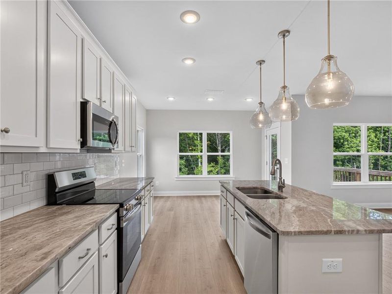 Furnished interior view inside a new home in , Dallas (Image 10).