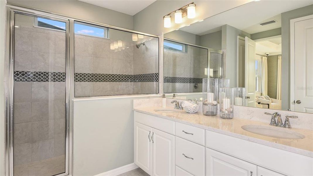 Furnished interior view inside a new home in Harvest at Ovation, Winter Garden (Image 10).