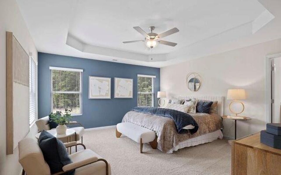 Furnished interior view inside a new home in Walden Park - The Retreat, Jonesboro (Image 17). Furnished interior view inside a new home in Walden Park - The Retreat, Jonesboro (Image 17).