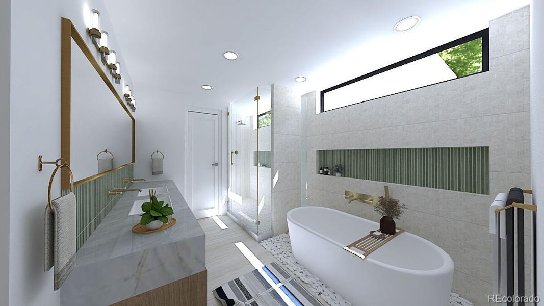 Furnished interior view inside a new home in , Denver (Image 9).