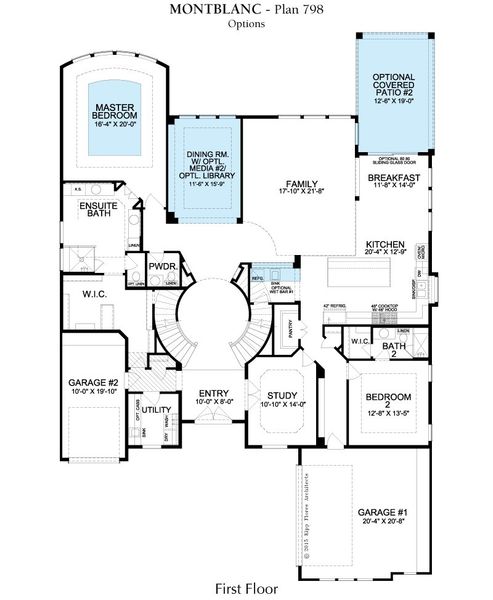 2D floor plan layout for the Montblanc by Landon Homes in Lexington Frisco, Frisco, TX (Image 5). 2D floor plan layout for the Montblanc by Landon Homes in Lexington Frisco, Frisco, TX (Image 5).