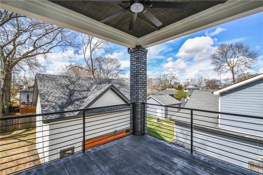 Exterior details and patio area of a home in , Atlanta (Image 37).