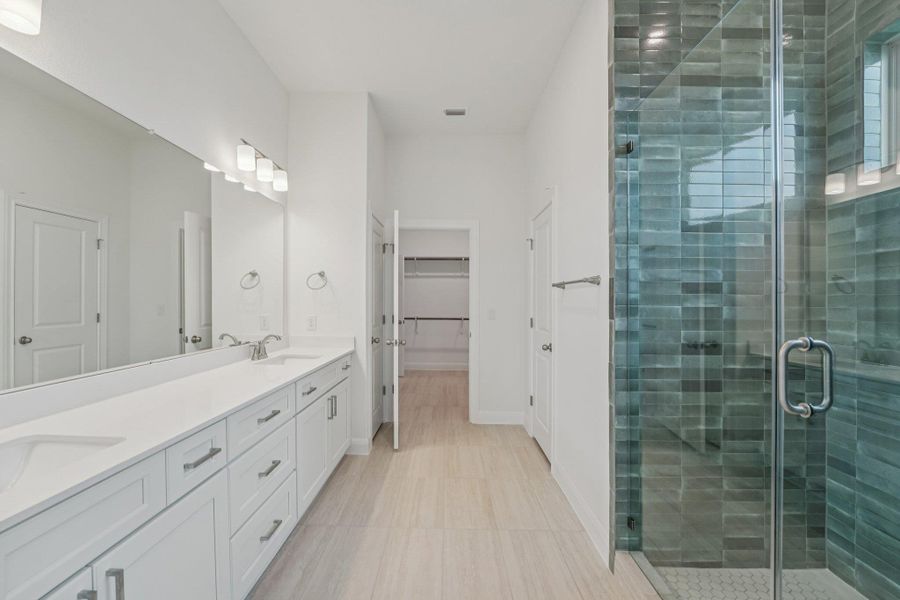 Furnished interior view inside a new home in Sage Hollow, Kyle (Image 8).