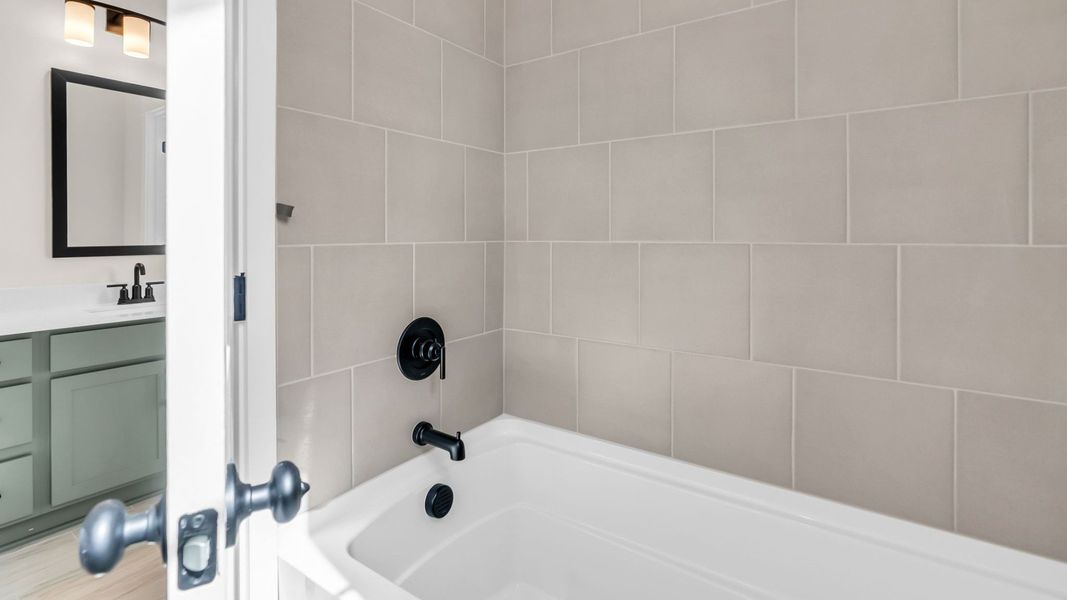 Furnished interior view inside a new home in Brush Creek, Fairview (Image 40). Furnished interior view inside a new home in Brush Creek, Fairview (Image 40).