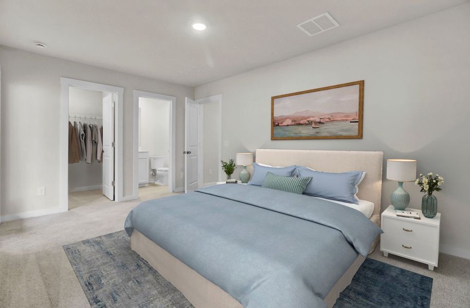 Furnished interior view inside a new home in Indigo Grove Townhomes, Johns Island (Image 3).