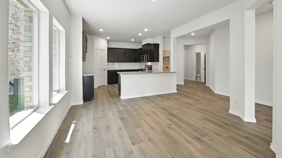 Representative unfurnished interior of a home built from the Amethyst by D.R. Horton in Bel Air Village, Sherman (Image 6). Representative unfurnished interior of a home built from the Amethyst by D.R. Horton in Bel Air Village, Sherman (Image 6).