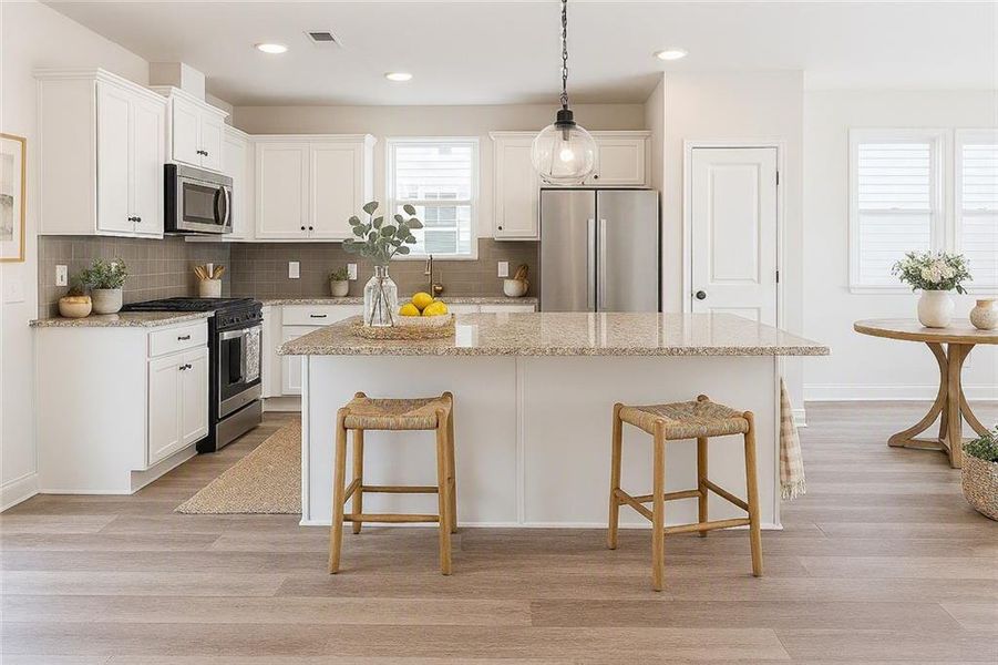 Furnished interior view inside a new home in , Canton (Image 9).