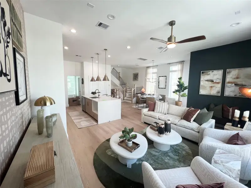 Furnished interior view inside a new home in Thornton Oaks, Houston (Image 39).